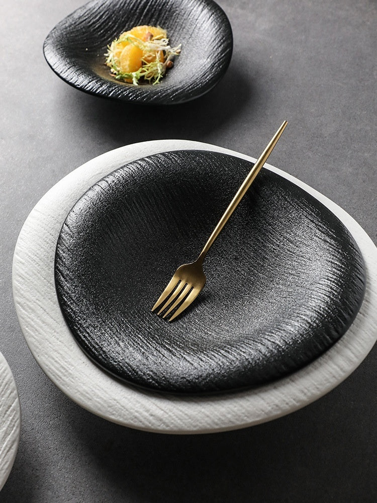 Keramik Spezial geformte Platte Western Food Plate Dessert Bowl Sense - GYLDNE GRÆNSE Gourmet Online Shop