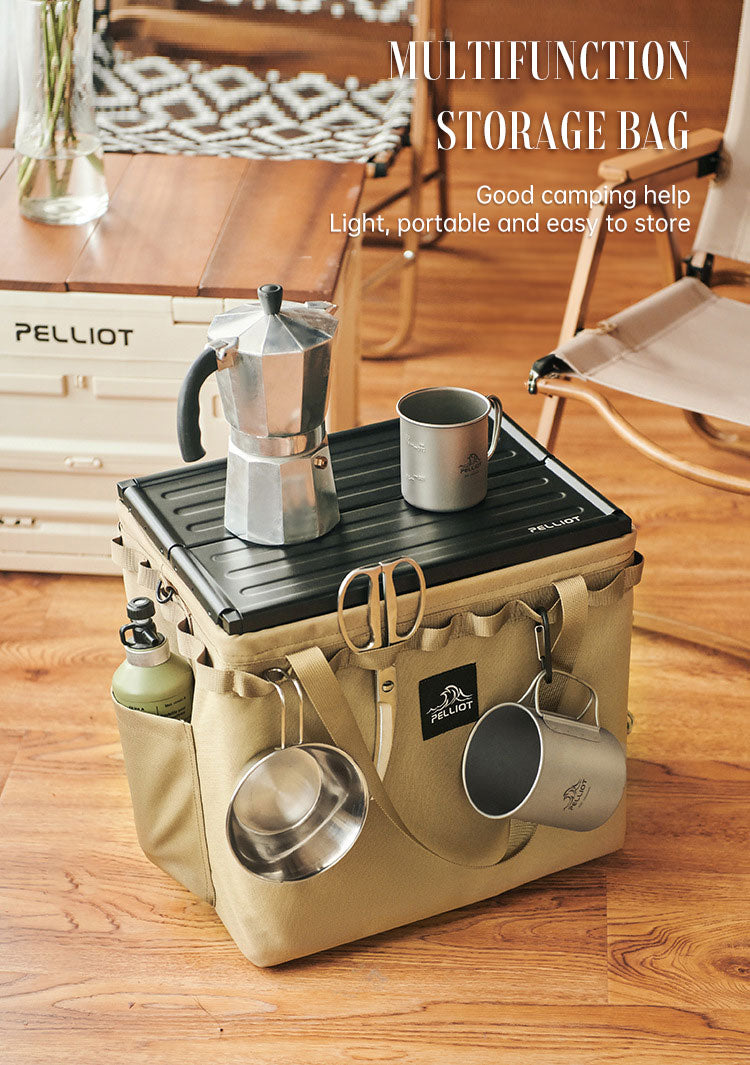 Outdoor Camping Tragbare Faltbare Aufbewahrungstasche Ausrüstung Zelt Camping Besteck Quadratische Organizer Box