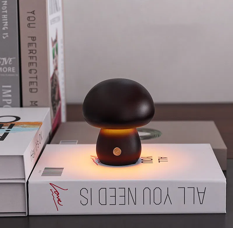 Pilzlampe, LED-Lade-Nachtlicht, kreative Schreibtischlampe, minimalistischer Touch-Schalter im Schlafzimmer, Umgebungslicht, Geschenk - GYLDNE GRÆNSE Gourmet Online Shop