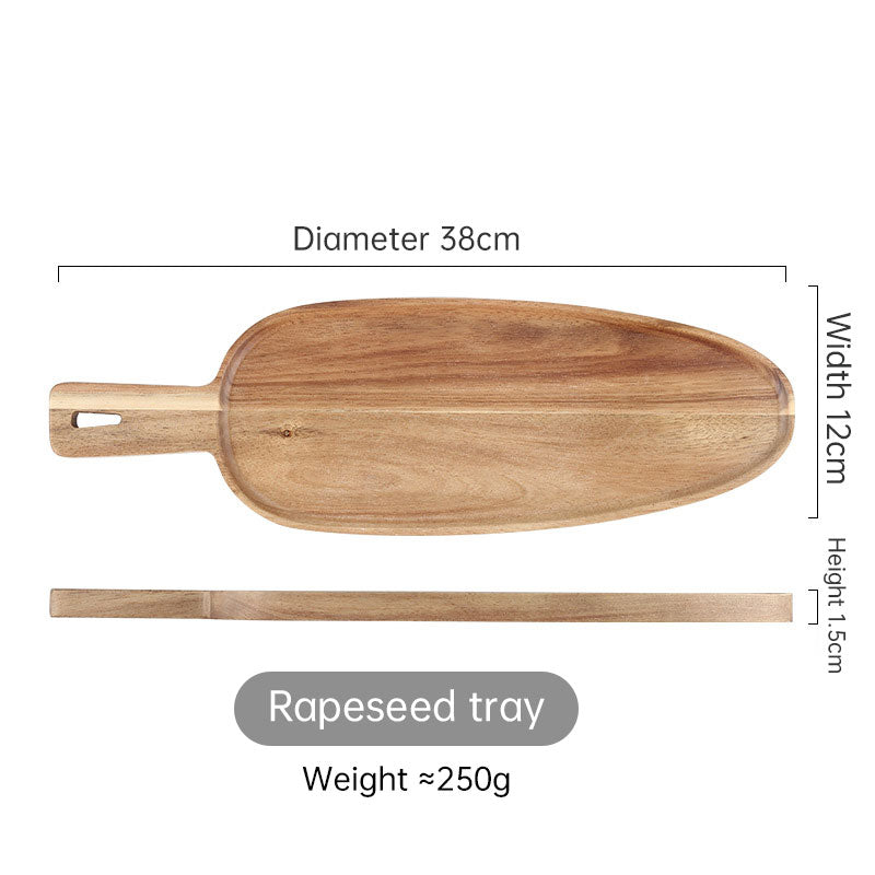 Akazienholz Pizzateller Küche Geschirr Holz Steak Sushi Barbecue Brottablett Geschirr Westliche Gerichte - GYLDNE GRÆNSE Gourmet Online Shop