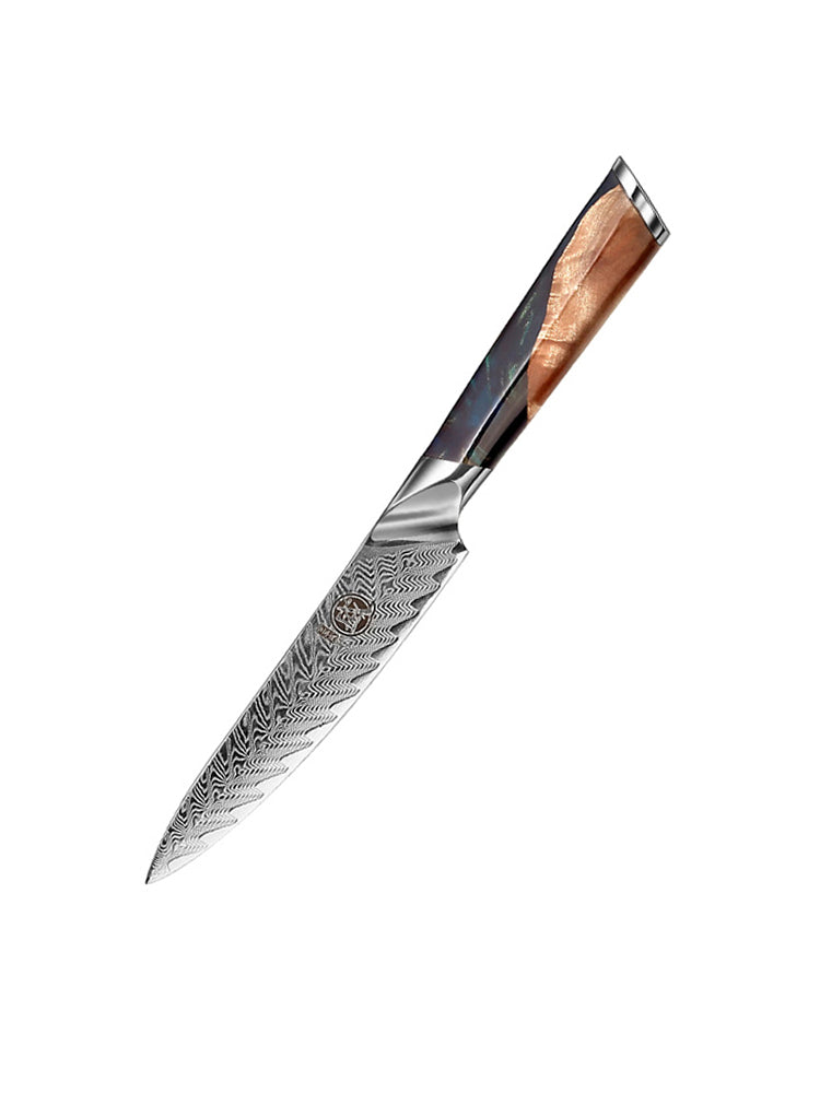 Damastkornstahlmesser Hohe Härte Schleifen Freihandschmieden Sammlung Messer OBSTMESSER Damascus - GYLDNE GRÆNSE Gourmet Online Shop