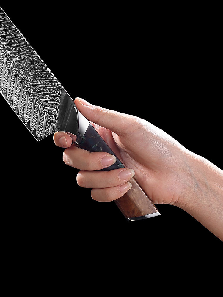 Damastkornstahlmesser Hohe Härte Schleifen Freihandschmieden Sammlung Messer OBSTMESSER Damascus - GYLDNE GRÆNSE Gourmet Online Shop