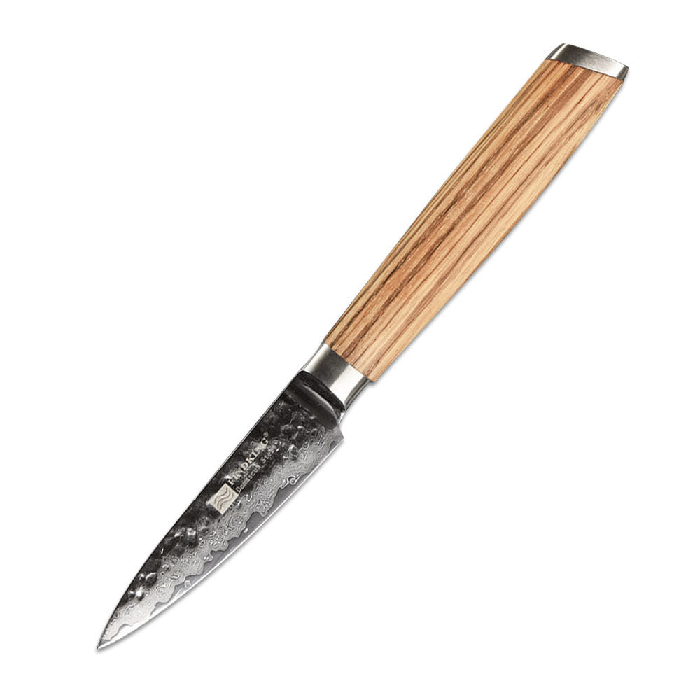 Damast 4 Stück Messer Hammer Muster Kochmesser Massivholz Schneidemesser Haushalt Küchenmesser Fleisch Hackbeil - GYLDNE GRÆNSE Gourmet Online Shop