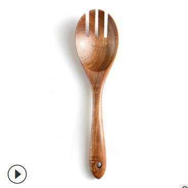 Teakholz Massivholz hitzebeständiger Suppenlöffel, Reislöffel, Haushaltsset Kochschaufel Löffel - GYLDNE GRÆNSE Gourmet Online Shop