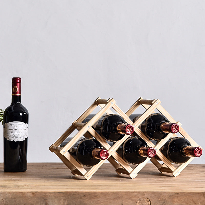 Rotweinregal Massivholz Haushalt klein modern einfach Rotweinschrank Vitrine Regal Rotweinregal - GYLDNE GRÆNSE Gourmet Online Shop