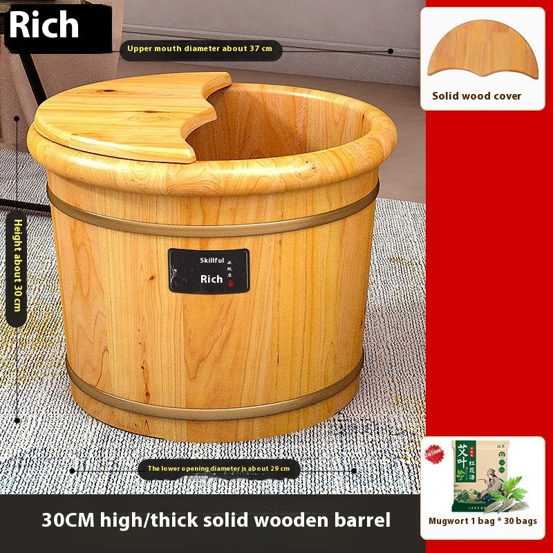 Fußbad Holz Comfort Household Solid Wood Foot Washing Bucket Insulated Wood - GYLDNE GRÆNSE Gourmet Online Shop