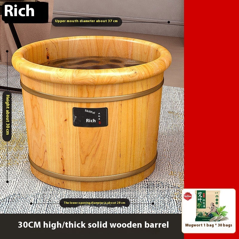 Fußbad Holz Comfort Household Solid Wood Foot Washing Bucket Insulated Wood - GYLDNE GRÆNSE Gourmet Online Shop