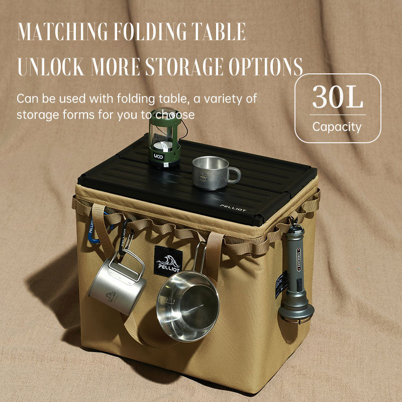 Outdoor Camping Tragbare Faltbare Aufbewahrungstasche Ausrüstung Zelt Camping Besteck Quadratische Organizer Box