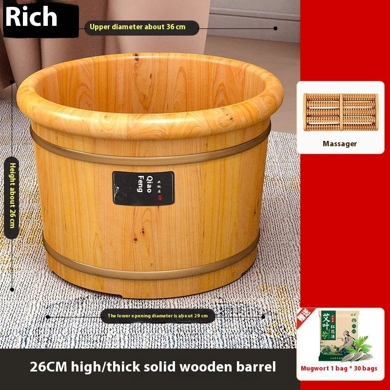 Fußbad Holz Comfort Household Solid Wood Foot Washing Bucket Insulated Wood - GYLDNE GRÆNSE Gourmet Online Shop