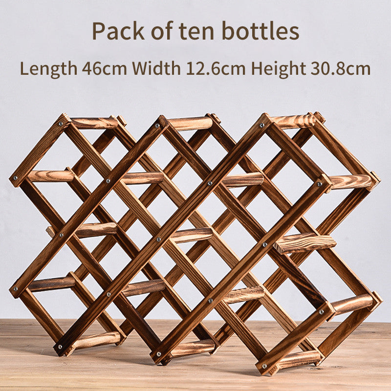 Rotweinregal Massivholz Haushalt klein modern einfach Rotweinschrank Vitrine Regal Rotweinregal - GYLDNE GRÆNSE Gourmet Online Shop