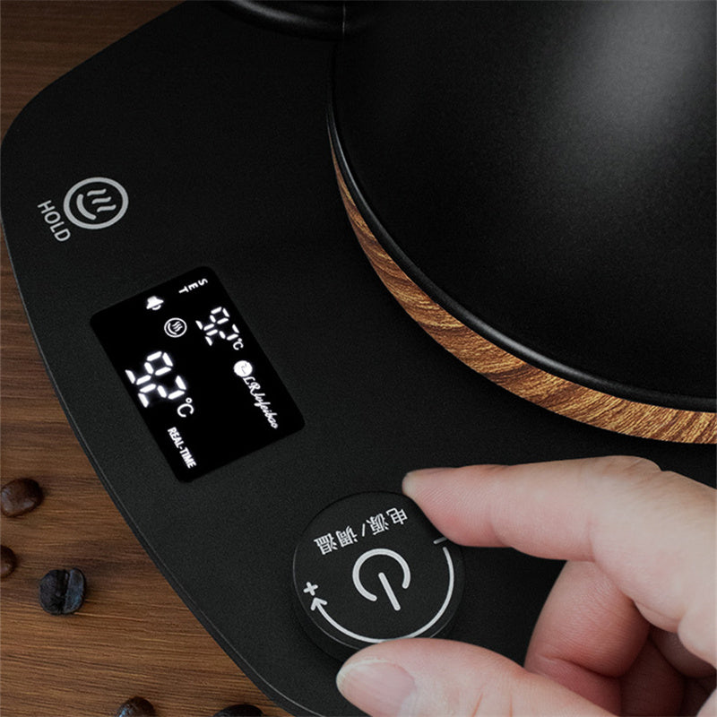Kaffeekanne elektrische einstellbare Temperatur Stainless Steel Coffee Temperature Control Hand Pot Set - GYLDNE GRÆNSE Gourmet Online Shop