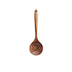 Teakholz Massivholz hitzebeständiger Suppenlöffel, Reislöffel, Haushaltsset Kochschaufel Löffel - GYLDNE GRÆNSE Gourmet Online Shop