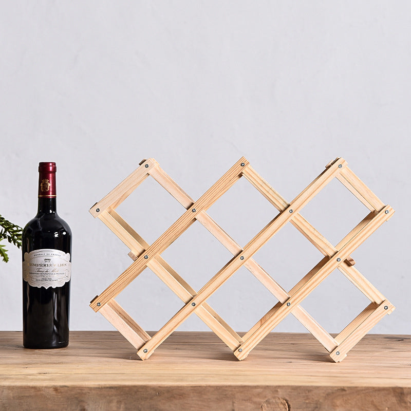 Rotweinregal Massivholz Haushalt klein modern einfach Rotweinschrank Vitrine Regal Rotweinregal - GYLDNE GRÆNSE Gourmet Online Shop