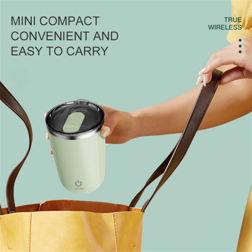 350ml Automatischer selbstrührender Becher Kaffee Milch Saft Rührbecher Elektrischer Edelstahl Lazy Rotating Becher Magnetischer Rührbecher Küchenhelfer - GYLDNE GRÆNSE Gourmet Online Shop