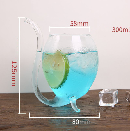 Wein Whiskey Glas Hitzebeständiges Glas Saugen Saft Milchtasse Tee Weintasse mit Trinkschlauch Strohhalm - GYLDNE GRÆNSE Gourmet Online Shop