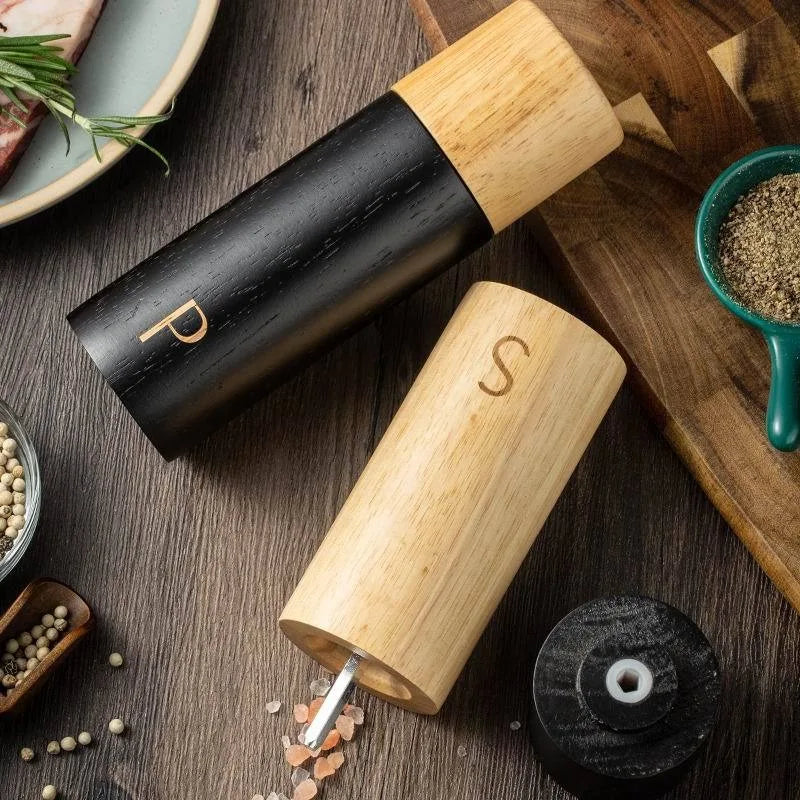 Eiche Pfeffer Mühle Salz- und Pfeffermühle Holz Salzmühle Pfeffermühle mit verstellbarem Keramikrotor - GYLDNE GRÆNSE Gourmet Online Shop