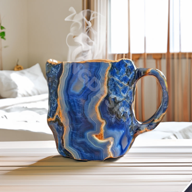 Heilung & spirituelle Gaben: Neuer mehrfarbiger Becher aus natürlichem Mineralkristall. Bunte Kristall-Weihnachtstasse für Kaffee, perfekt für das Festival. - GYLDNE GRÆNSE Gourmet Online Shop
