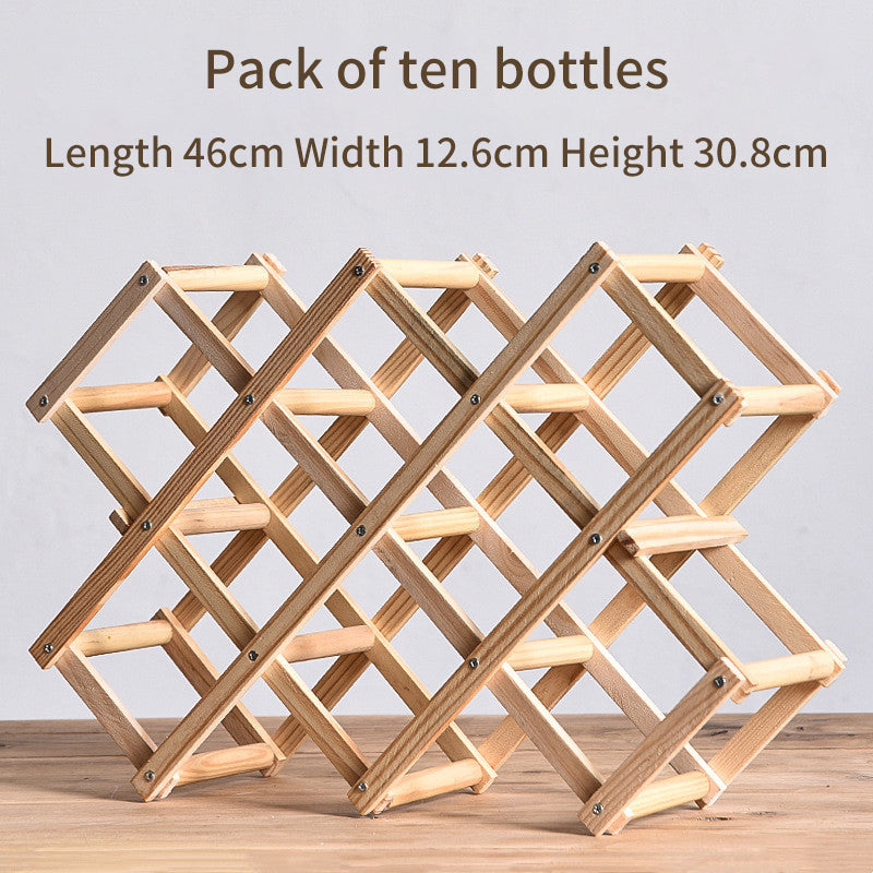 Rotweinregal Massivholz Haushalt klein modern einfach Rotweinschrank Vitrine Regal Rotweinregal - GYLDNE GRÆNSE Gourmet Online Shop