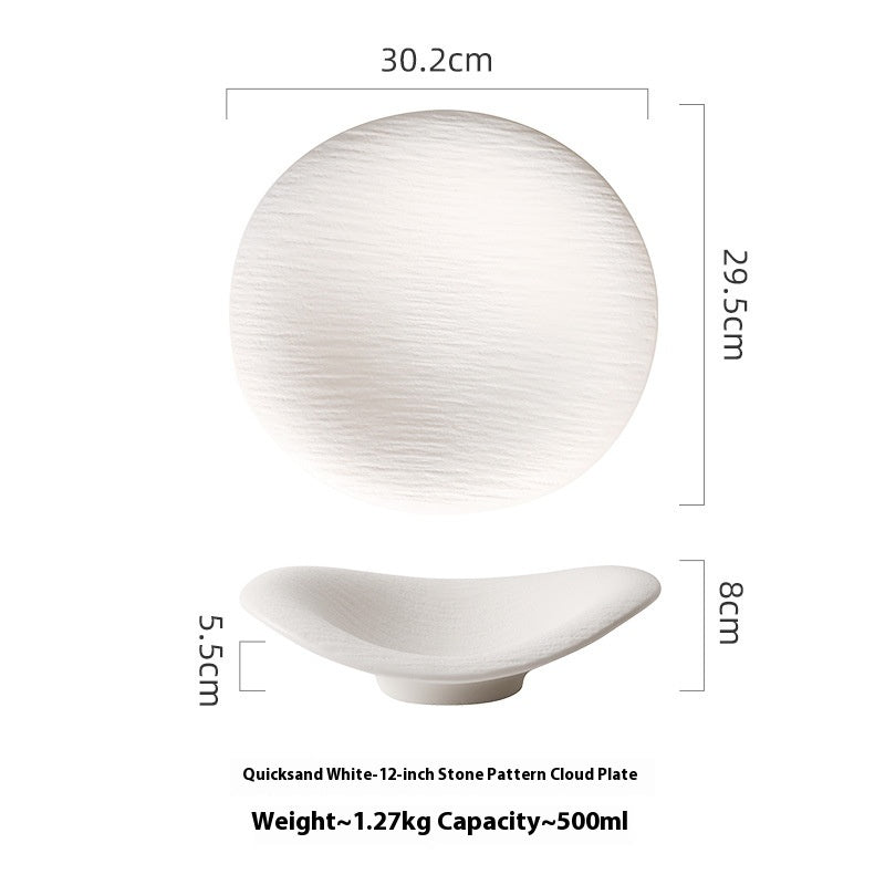 Keramik Spezial geformte Platte Western Food Plate Dessert Bowl Sense - GYLDNE GRÆNSE Gourmet Online Shop