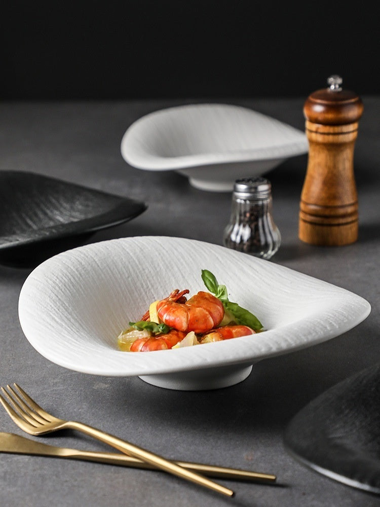 Keramik Spezial geformte Platte Western Food Plate Dessert Bowl Sense - GYLDNE GRÆNSE Gourmet Online Shop