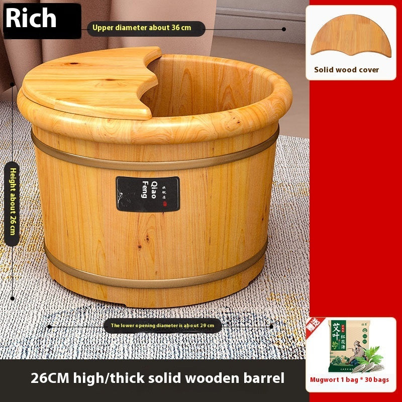 Fußbad Holz Comfort Household Solid Wood Foot Washing Bucket Insulated Wood - GYLDNE GRÆNSE Gourmet Online Shop