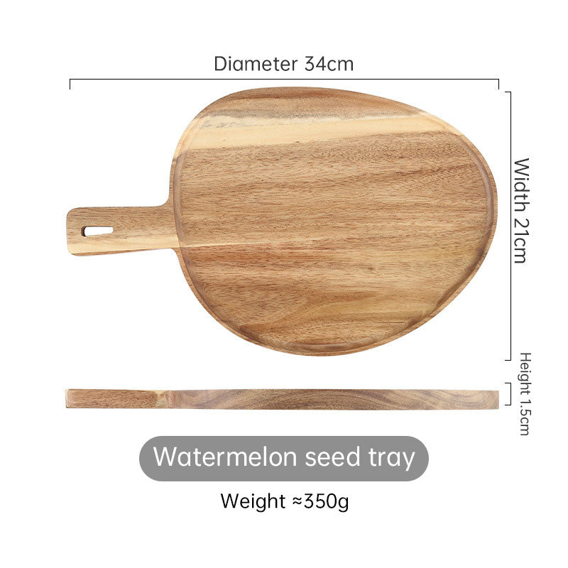 Akazienholz Pizzateller Küche Geschirr Holz Steak Sushi Barbecue Brottablett Geschirr Westliche Gerichte - GYLDNE GRÆNSE Gourmet Online Shop