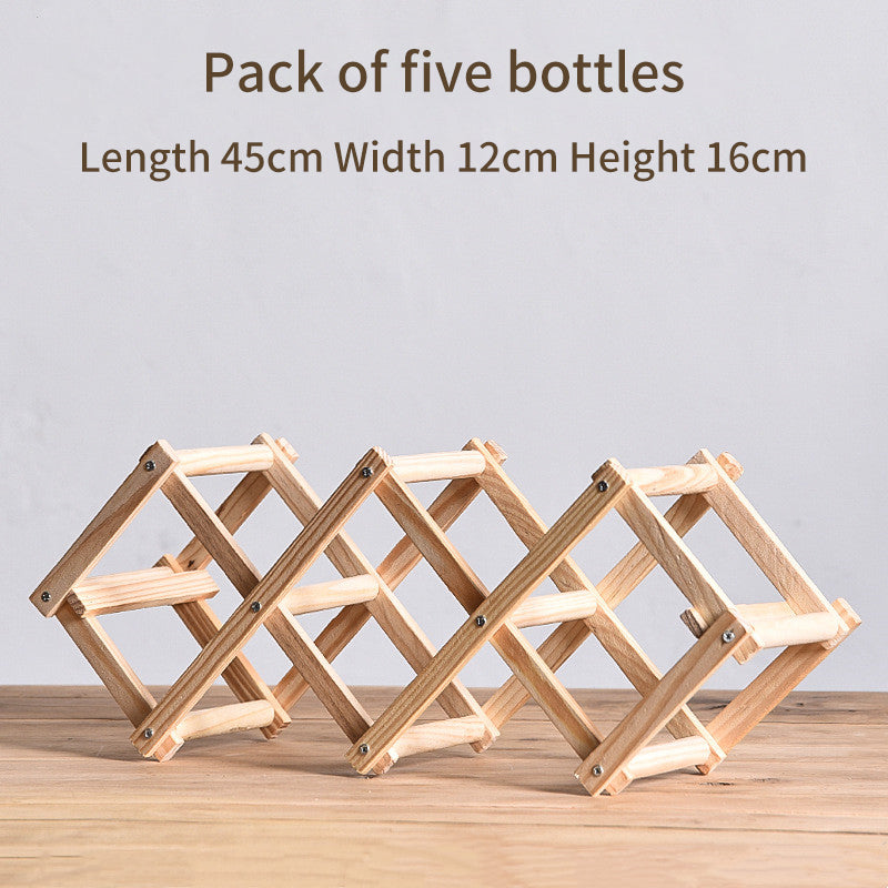 Rotweinregal Massivholz Haushalt klein modern einfach Rotweinschrank Vitrine Regal Rotweinregal - GYLDNE GRÆNSE Gourmet Online Shop