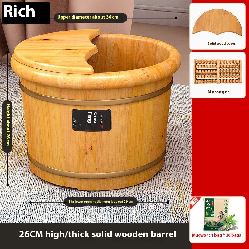 Fußbad Holz Comfort Household Solid Wood Foot Washing Bucket Insulated Wood - GYLDNE GRÆNSE Gourmet Online Shop