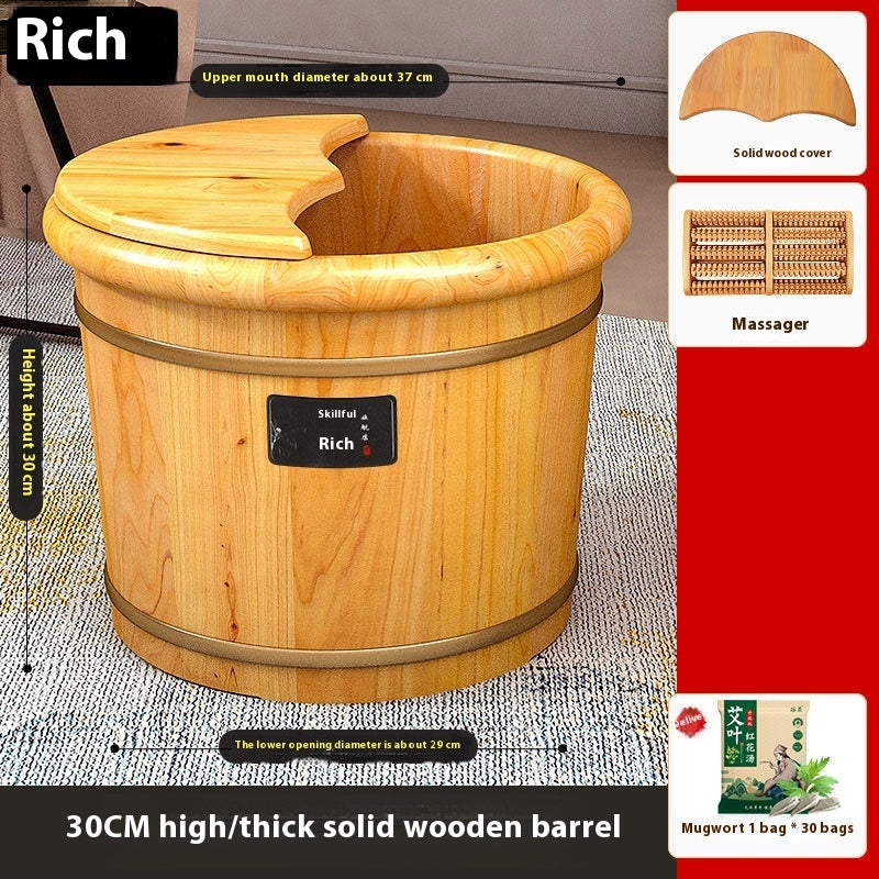 Fußbad Holz Comfort Household Solid Wood Foot Washing Bucket Insulated Wood - GYLDNE GRÆNSE Gourmet Online Shop