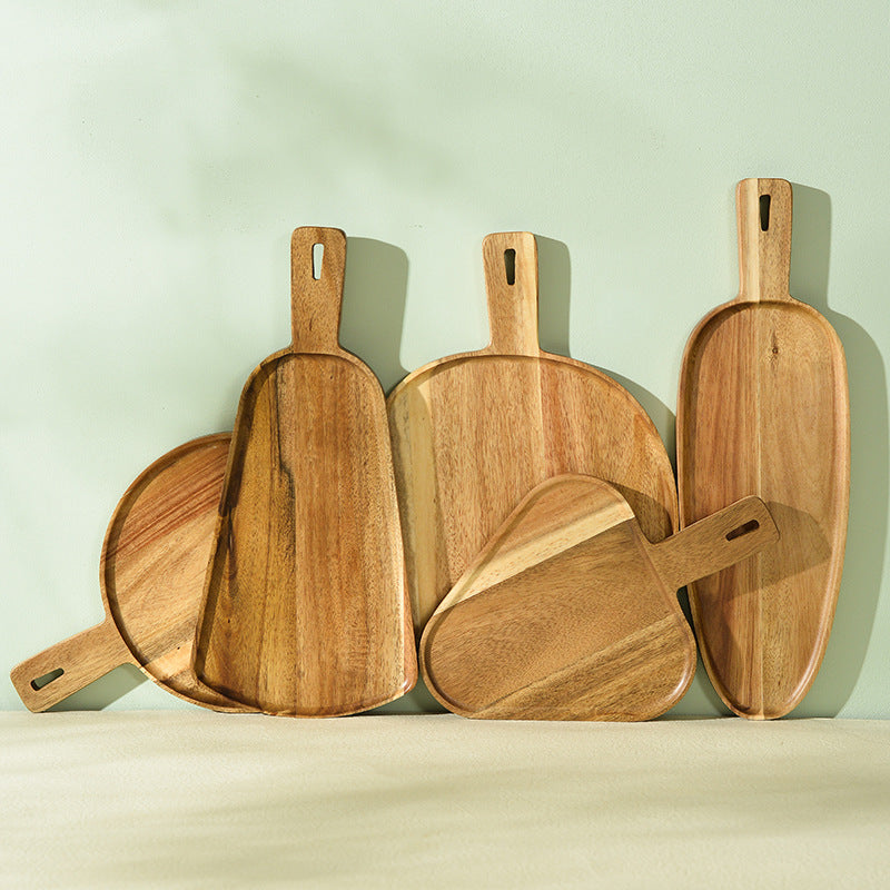 Akazienholz Pizzateller Küche Geschirr Holz Steak Sushi Barbecue Brottablett Geschirr Westliche Gerichte - GYLDNE GRÆNSE Gourmet Online Shop