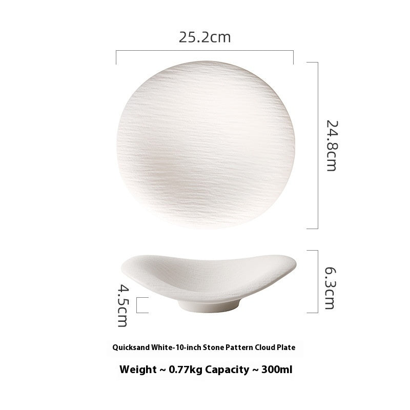 Keramik Spezial geformte Platte Western Food Plate Dessert Bowl Sense - GYLDNE GRÆNSE Gourmet Online Shop