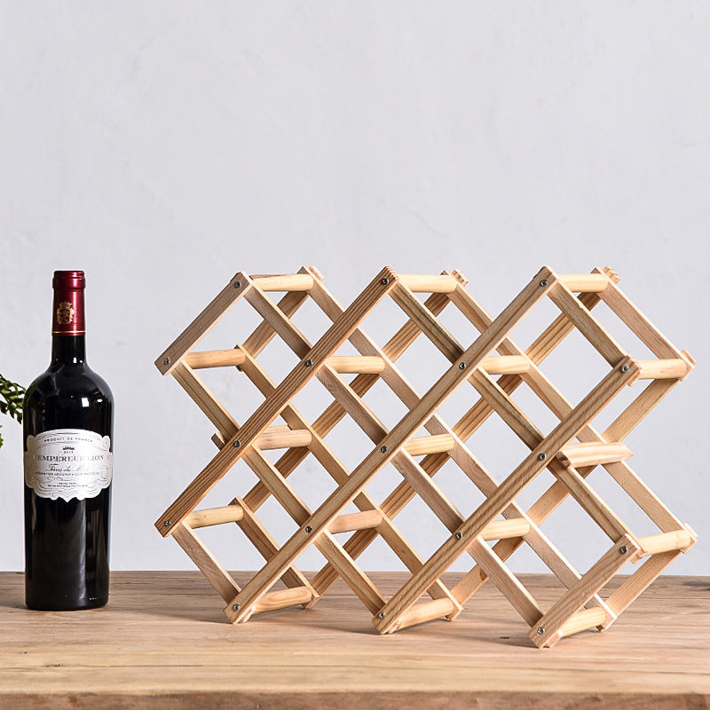 Rotweinregal Massivholz Haushalt klein modern einfach Rotweinschrank Vitrine Regal Rotweinregal - GYLDNE GRÆNSE Gourmet Online Shop