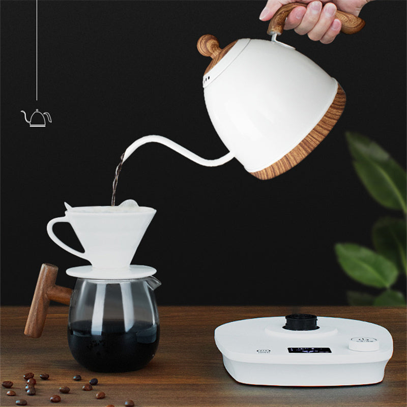 Kaffeekanne elektrische einstellbare Temperatur Stainless Steel Coffee Temperature Control Hand Pot Set - GYLDNE GRÆNSE Gourmet Online Shop