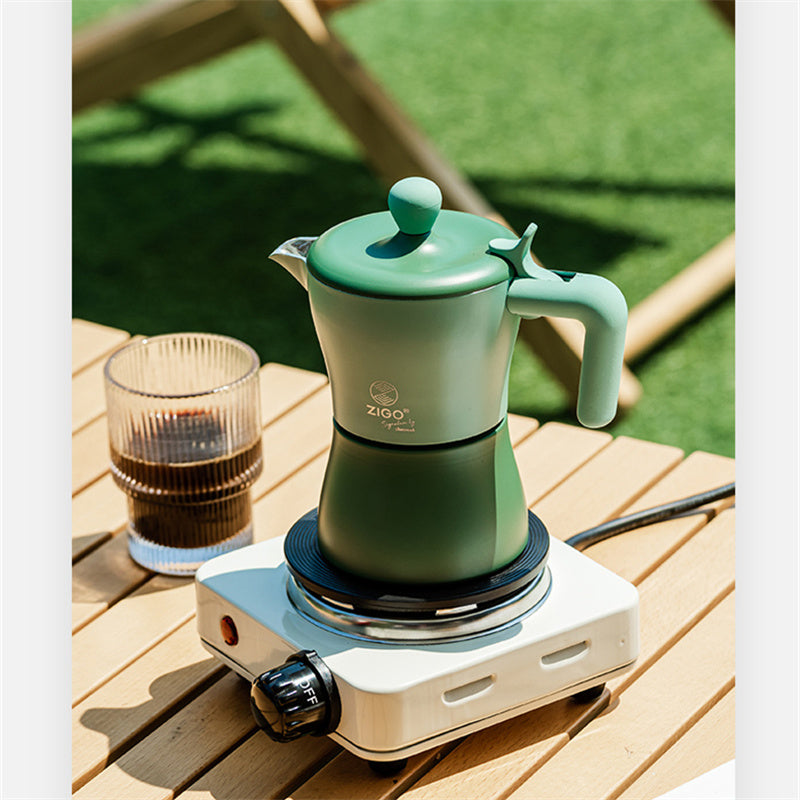 Moka Pot Espresso Brewing Coffee Pot Kaffeekanne - GYLDNE GRÆNSE Gourmet Online Shop