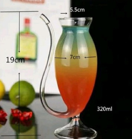 Wein Whiskey Glas Hitzebeständiges Glas Saugen Saft Milchtasse Tee Weintasse mit Trinkschlauch Strohhalm - GYLDNE GRÆNSE Gourmet Online Shop