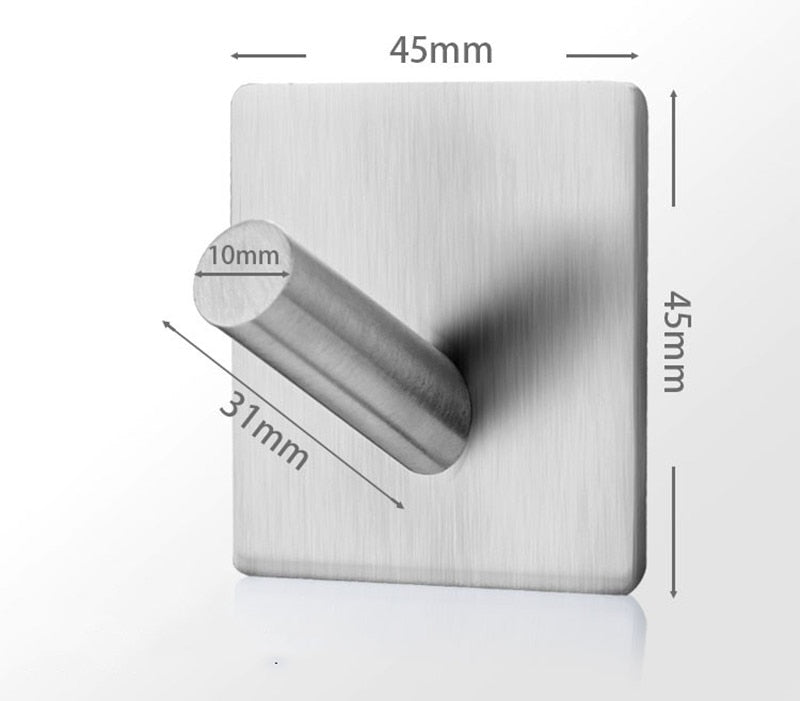 SUS304 Schwarzer Bademantel Haken Wandhaken Handtuchhaken für Badezimmer Edelstahl Kleiderhaken Rostfreier Hakenaufhänger für Küchenbeschläge - GYLDNE GRÆNSE Gourmet Online Shop
