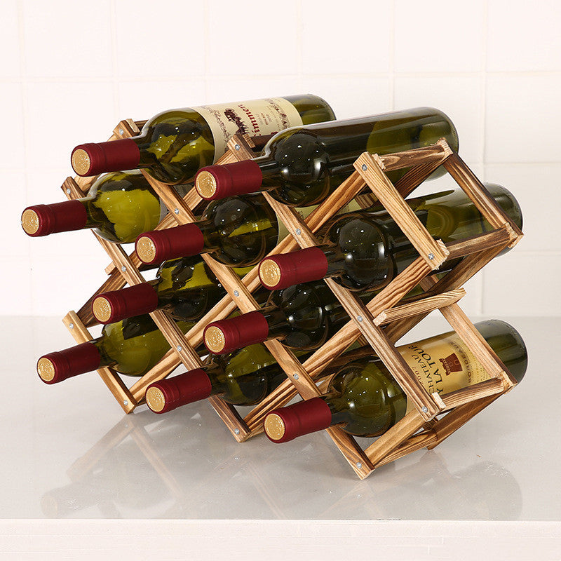 Rotweinregal Massivholz Haushalt klein modern einfach Rotweinschrank Vitrine Regal Rotweinregal - GYLDNE GRÆNSE Gourmet Online Shop