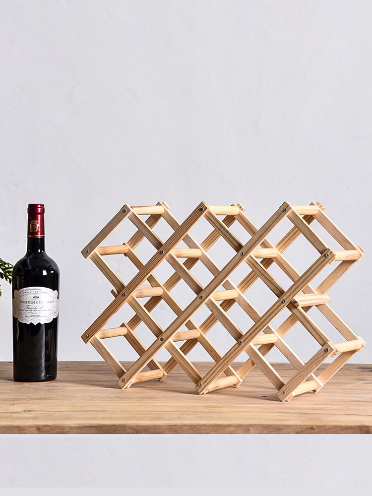 Rotweinregal Massivholz Haushalt klein modern einfach Rotweinschrank Vitrine Regal Rotweinregal - GYLDNE GRÆNSE Gourmet Online Shop