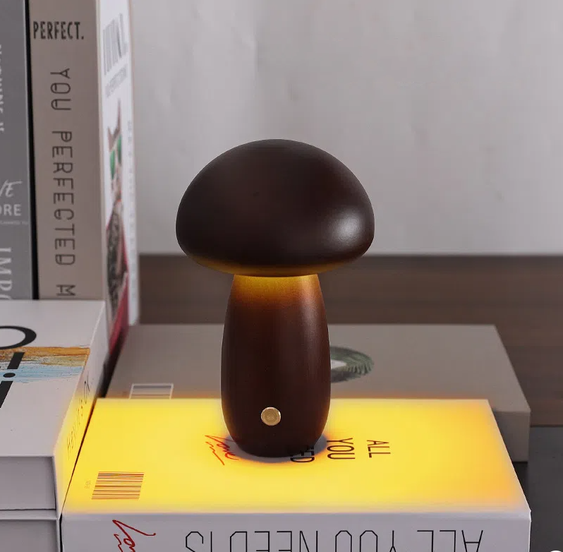 Pilzlampe, LED-Lade-Nachtlicht, kreative Schreibtischlampe, minimalistischer Touch-Schalter im Schlafzimmer, Umgebungslicht, Geschenk - GYLDNE GRÆNSE Gourmet Online Shop