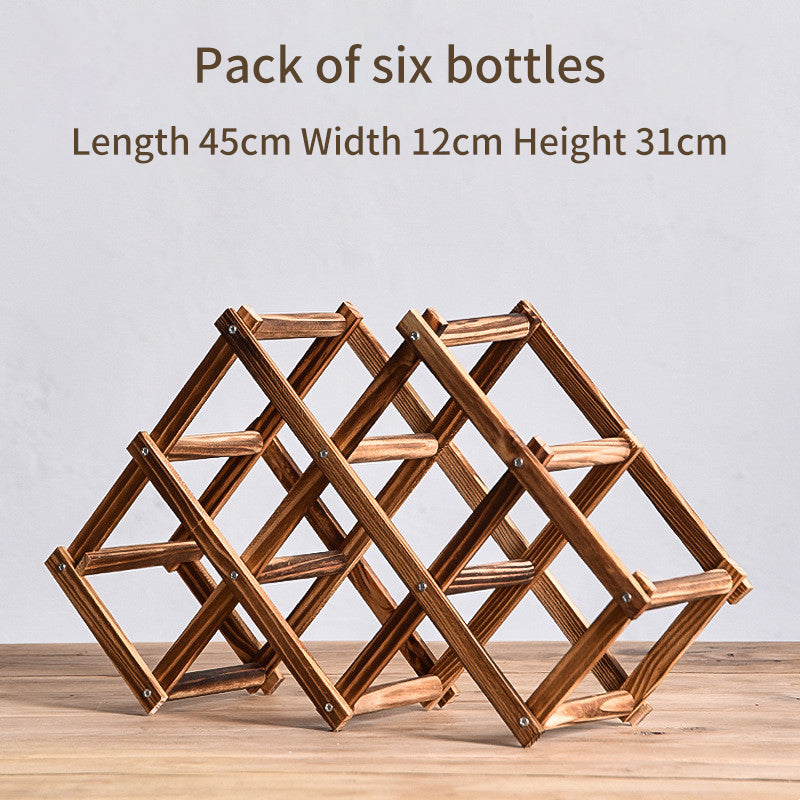Rotweinregal Massivholz Haushalt klein modern einfach Rotweinschrank Vitrine Regal Rotweinregal - GYLDNE GRÆNSE Gourmet Online Shop