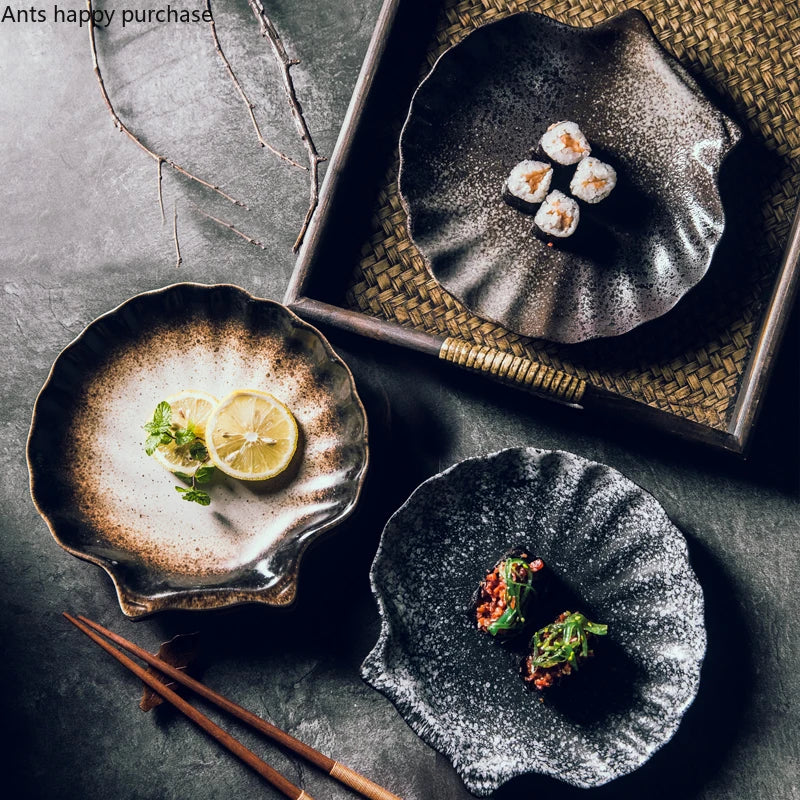 Unregelmäßige Schale Teller Keramik Kimchi Schale Snack Tablett Küchenutensilien Multifunktionsrestaurant Teller Schüssel Haushalt - GYLDNE GRÆNSE Gourmet Online Shop