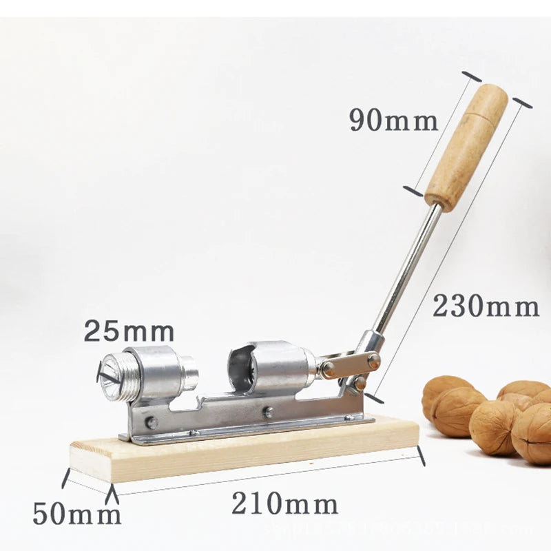 Manueller Edelstahl-Nussknacker Mechanischer Schäler Walnuss-Nussknacker Schnellöffner Küchengeräte Obst und Gemüse - GYLDNE GRÆNSE Gourmet Online Shop
