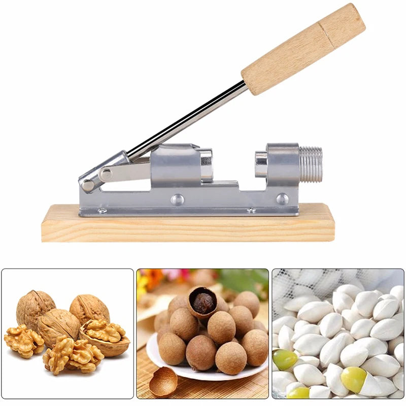 Manueller Edelstahl-Nussknacker Mechanischer Schäler Walnuss-Nussknacker Schnellöffner Küchengeräte Obst und Gemüse - GYLDNE GRÆNSE Gourmet Online Shop