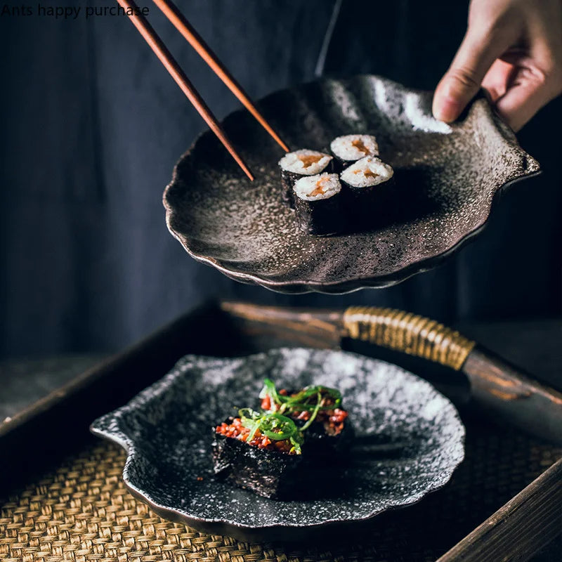 Unregelmäßige Schale Teller Keramik Kimchi Schale Snack Tablett Küchenutensilien Multifunktionsrestaurant Teller Schüssel Haushalt - GYLDNE GRÆNSE Gourmet Online Shop