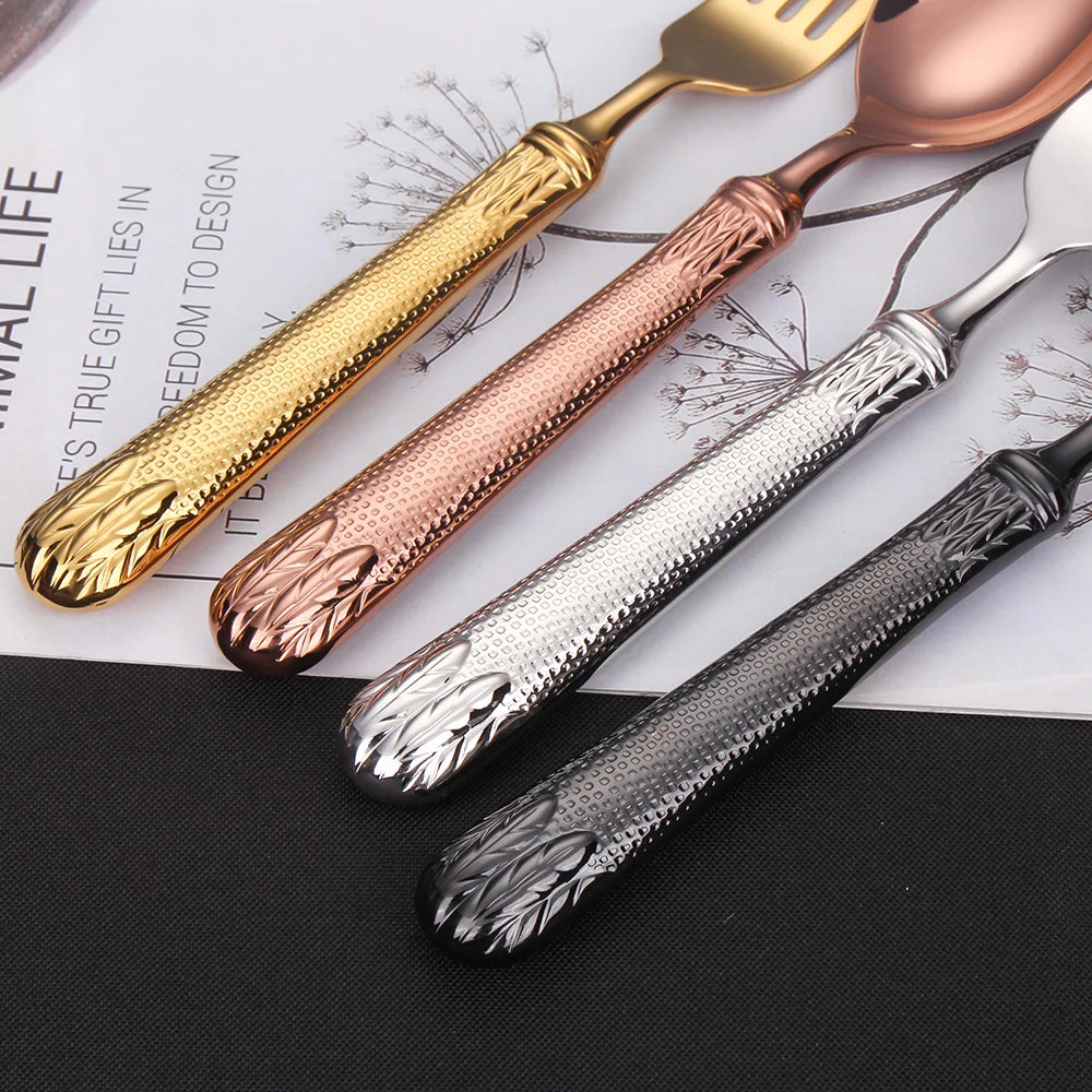 Edelstahl-Besteckset, Besteck mit hohlem Griff, gefertigt von höchster Qualität, 18-10, Luxus-Silberbesteck für die Hochzeit - GYLDNE GRÆNSE Gourmet Online Shop