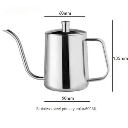 Cafeteira Tropfkaffeekanne 600ml Expresso Tropfkessel Edelstahlgriff Langer Schwanenhals Auslauf Tropfkessel Kaffee Teekanne Vintage - GYLDNE GRÆNSE Gourmet Online Shop
