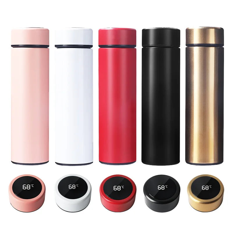 500 ml Digital Thermosbecher Intelligente Temperaturanzeige Wasserflasche Wärmekonservierung Vakuum Thermoskanne für Kaffee Tee - GYLDNE GRÆNSE Gourmet Online Shop