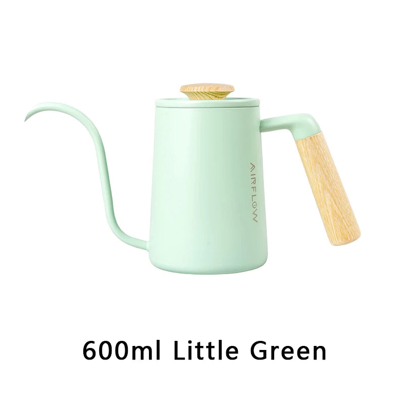 AIRFLOW Pour Over Kaffeekessel 300ml 600ml Edelstahl Schwanenhalskanne Home Barista Kaffee Zubehör - GYLDNE GRÆNSE Gourmet Online Shop