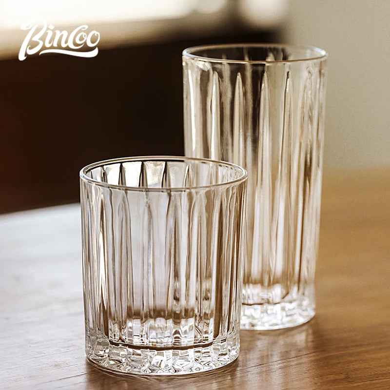 Bincoo Kaffeeglas Australische weiße Tasse Latte Tasse Einfache Retro Dirty Ice Amerikanische Vertikale Kaffeetasse - GYLDNE GRÆNSE Gourmet Online Shop