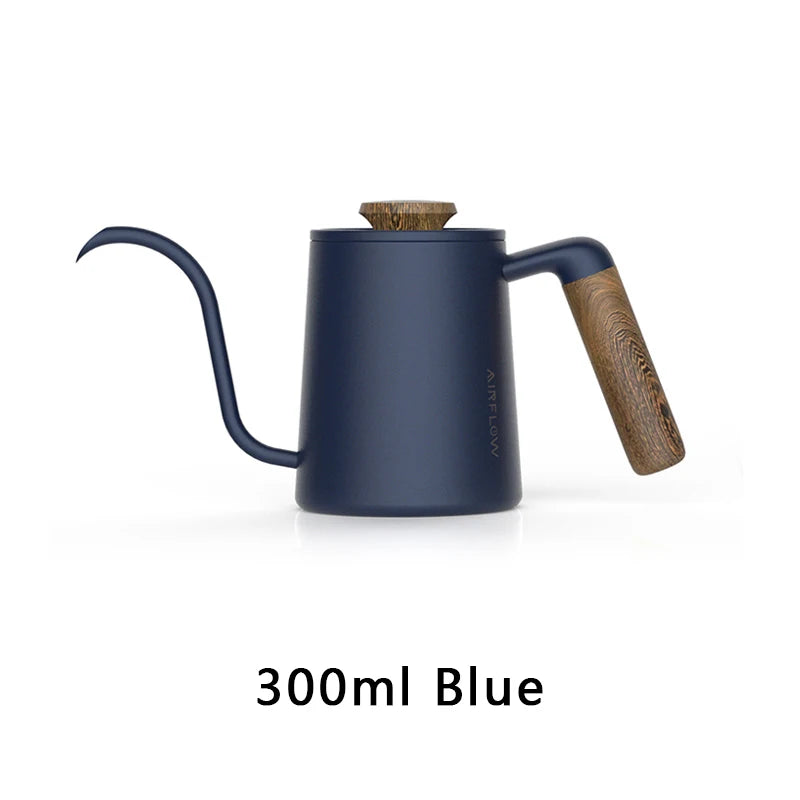 AIRFLOW Pour Over Kaffeekessel 300ml 600ml Edelstahl Schwanenhalskanne Home Barista Kaffee Zubehör - GYLDNE GRÆNSE Gourmet Online Shop